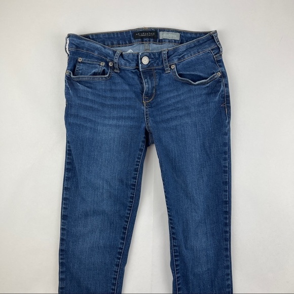 Aeropostale Jeggings Girls 6 Short Blue Denim - Picture 4 of 10